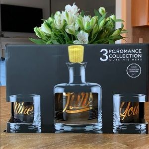 PC Romance Yours Mine Ours Glassware Set